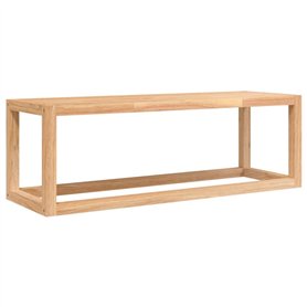 vidaXL Porte-serviettes mural en bois massif de noyer pour salle de bain - Accessoire de salle de bain - Porte-serviettes mural