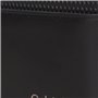 Calvin Klein Porte-cartes en cuir uni pour homme Noir, Noir