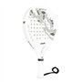 VirtuFit Raquette de padel hybride - Blanc - Gris