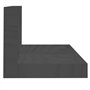 Mensole da Parete 2 pz Grigio 80x11x9cm Legno Massello di Pino