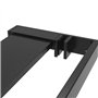 vidaXL Étagère de douche pour paroi de douche à l'italienne Noir 80 cm