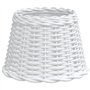 vidaXL Abat-jour blanc Ø30x20 cm osier