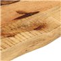 vidaXL Dessus de Table 80x20x2,5 cm Bord Vivant Bois Massif manguier, Dessus de Table en Bois, Dessus de Table d'appoint, Dessus