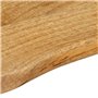 vidaXL Plateau de table en bois massif avec manche 100 x 40 x 2,5 cm, surface de table, plateau de table en bois, plateau de rec