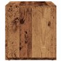 vidaXL Boîtes de Rangement LP Vieux Bois 69,5x34x36 cm Bois ingénierie, Table pour Tourne-Disque, Meuble de Rangement pour LP, S