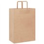vidaXL Sacs en Papier Kraft 50 pcs avec poignées Marron 32x17x44 cm