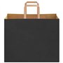 vidaXL Sacs en Papier Kraft 50 pcs avec poignées Noir 32x22x24 cm