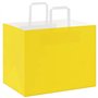 vidaXL Sacs en Papier Kraft 50 pcs avec poignées Jaune 32x22x24 cm