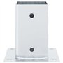 vidaXL Bases de poteau carrées 12 pcs argent 81x81 mm acier galvanisé, base de clôture en béton, base de poteau de clôture, supp