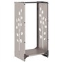 vidaXL Étagère à Bois 40x30x80 cm Acier résistant aux intempéries, Support à bûches de cheminée, Support à bûches, Support à bûc