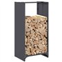 vidaXL Portant de Bois Chauffage Anthracite 40x30x80 cm