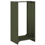 vidaXL Portant de Bois Chauffage Vert Olive 40x30x80 cm