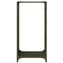vidaXL Portant de Bois Chauffage Vert Olive 40x30x80 cm