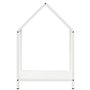 vidaXL Portant de Bois Chauffage Blanc 40x25x60 cm, Support à bûches de cheminée, Support à bûches, Support à bûches, Stockage d