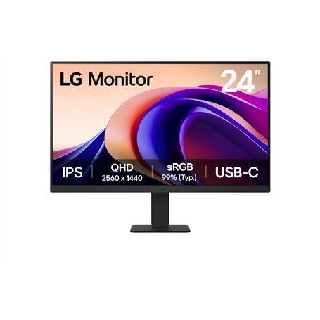 LG 24U631A-B Ecran PC bureautique 24" - Dalle IPS résolution QHD (2560x1440)