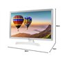 LG - 24TN510S- WZ - Téléviseur-Moniteur Intelligent, 24", écran LED HD (1366 x 768, 16:9, DVB-T2/C/S2, WiFi, Miracast, 10 W, 2 x