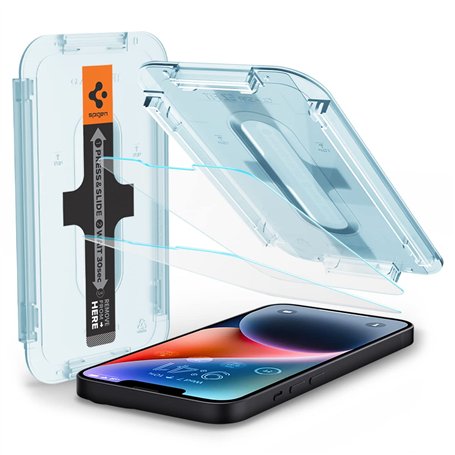 Spigen Glas.tR EZ Fit Verre Trempé compatible avec iPhone 14 Plus