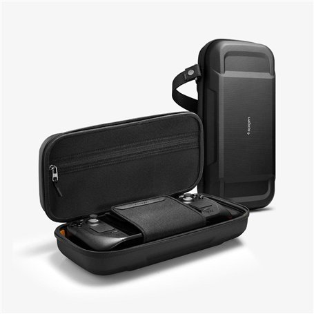 Spigen Rugged Armor Pro Coque Compatible avec Steam Deck LCD (2022) / Steam Deck OLED (2023) - Noir