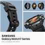 Spigen Rugged Armor Pro Coque avec Bracelet Compatible avec Samsung Galaxy Watch 7 44mm (2024) - Noir Mat