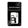 Nano SIM et micro SIM Cartes Kit Adaptateur pour Smartphone, Téléphone portable et tablette : Set 4 en 1 Kit complet, mini avec 