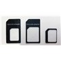Nano SIM et micro SIM Cartes Kit Adaptateur pour Smartphone, Téléphone portable et tablette : Set 4 en 1 Kit complet, mini avec 