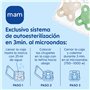 Mam Start S152 Tétine extra petite en silicone SkinSoftTM ultra doux pour bébés de 0 à 2 mois Multicolore (2 unités) modèle aléa