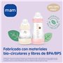MAM Anti-Colic 260 ml - Biberon anti-coliques avec base de ventilation, biberon MAM auto-stérilisable avec tétine MAM n° 1 en si