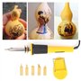 Kit De Pyrogravure Bois, Outil De Stylo Pyrogravure Kit De Combustion De Bois 220V 40W, Fer à Souder Electrique Kit De Stylo à B