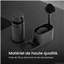 Black Sweden Home Distributeur de Savon Porte Éponge avec Brosse - Porte Liquide Vaisselle Cuisine - Organisateur Évier Cuisine