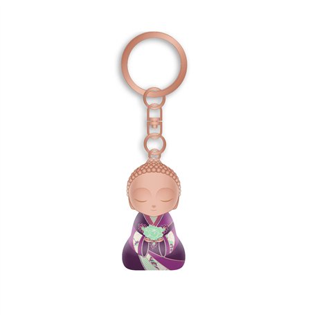 LITTLE BUDDHA Porte clés bouddha 4.5cm Le plaisir se ramasse