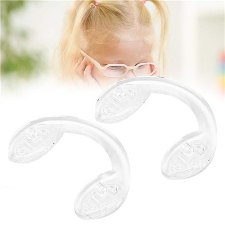 20 Paires de Plaquettes de Nez en Forme de U en Silicone Souple Plaquette de Nez Antidérapante Enfants Lunettes Lunettes Lunette