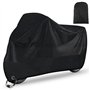Housse Moto Exterieur Etanche Hiver Eté 210D Oxford XXL avec Trou de Serrure
