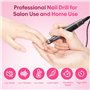 Ponceuse pour Ongles Lime a Ongle Electrique 23000RPM Ponceuse pour Ongles Professionnel 11 en 1 Ponceuse Ongle Silencieuse Port
