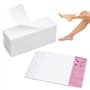 Bande de Cire Epilation Bandes de Cire 200 Pièces Bande de Cire Épilatoire Papier Non-Tissés pour Cire Chaude et pâte à Sucre Ba
