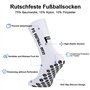 Dinjunxi Chaussette Antidérapante Foot 2 Paires Chaussettes Antiderapantes Homme Femme, EU 39-46 / UK 6-11, 75% Coton, Chaussett