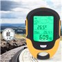 Pwshymi Thermometre de Randonnée, Altimètre Multifonction Récepteur de Navigation GPS Barométrique Numérique pour Camping