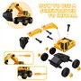 Vanplay 6 en 1 Démonter et Assembler Camion DIY Construction Véhicules Kit pour Enfant Jeu éducatif de Garçons et Filles