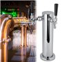 Distributeur Boisson Double, Tireuses à Bière, 3 Po Diamètre Colonne Distributeur Robinet de Tour Bière d'Acier Inoxydable avec 