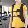 DAUERHAFT Veste de Musculation à Bandes élargies Noires Gilet de Musculation Gilet lesté pour l'entraînement en Force