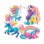 Orb Factory ORB67182 - Loisirs Créatifs - Licornes - Sticky Mosaiques Autocollantes aux Numéros