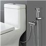 Pulvérisateur de Bidet à Main, Douchette WC de Toilette en Acier Inoxydable avec Support e 1.5M Flexible de Douche pour Nettoyag