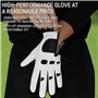 Lot de 2 gants de golf pour homme main gauche en cuir avec marqueur de balle - Gants doux et confortables - Poignées sportives -
