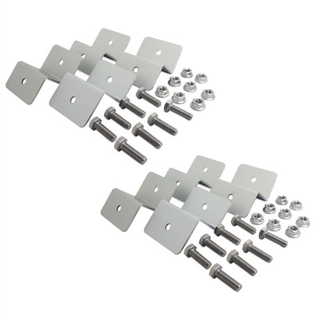 2 lots de supports en Z Nuzamas - Kits de montage pour panneau solaire - Pour caravane
