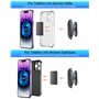 【Lot De 2】Support Telephone Voiture Magnetique【Tout Métal】Aimant Telephone Voiture【360°】Porte Telephone Voiture Aimanté【mains Li