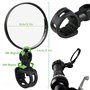 Ziyero 1 Paire Mini Miroir Réflecteur Convexe Universal Cyclisme Vélo Guidon Rétroviseur Miroir Réflecteur Rotation 360 Degrés A
