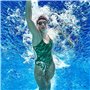 TYR Solid Bonnet de Bain Latex Mixte Adulte, Bleu (Navy), Taille Unique