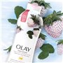 Olay Nettoyant pour le corps Fresh Outlast rafraîchissant à la fraise blanche et à la menthe, 650 ml/22 oz