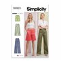 SIMPLICITY SS9923K5 Patron de couture pour pantalon et short pour femme Taille 36-38-40-42-44