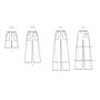 SIMPLICITY SS9923K5 Patron de couture pour pantalon et short pour femme Taille 36-38-40-42-44