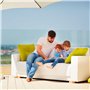Support de Parasol en Acier Inoxydable pour Montage Mural sur Le Balcon Support de Parasol Mural Jusqu'au Parasol 270 cm Support